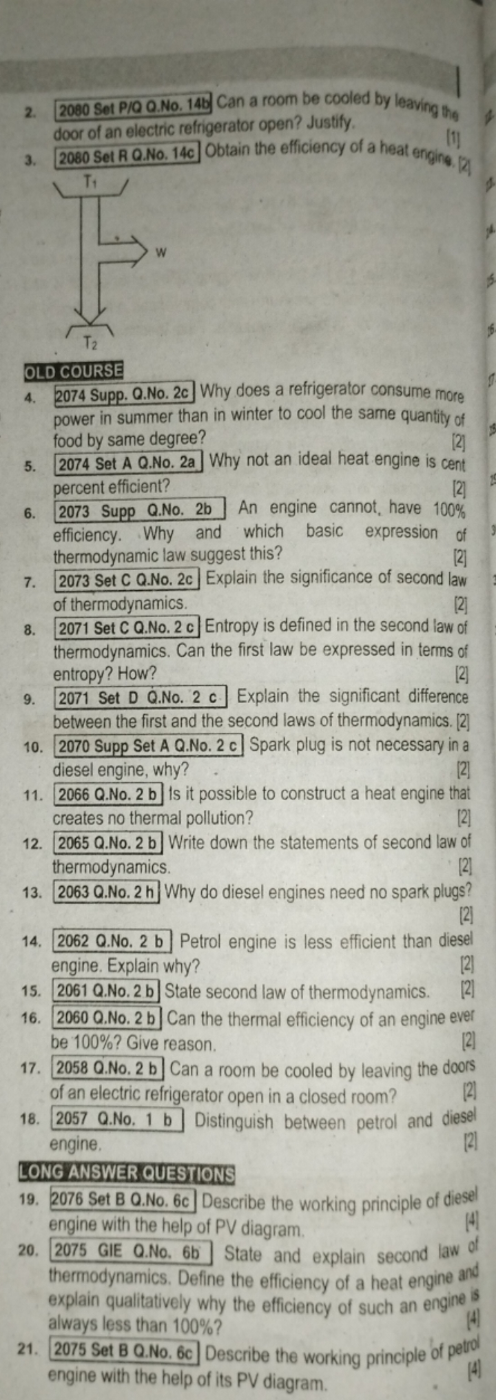 2. 2080 Set P/Q Q.No. 14b Can a room be cooled by leaving the door of 