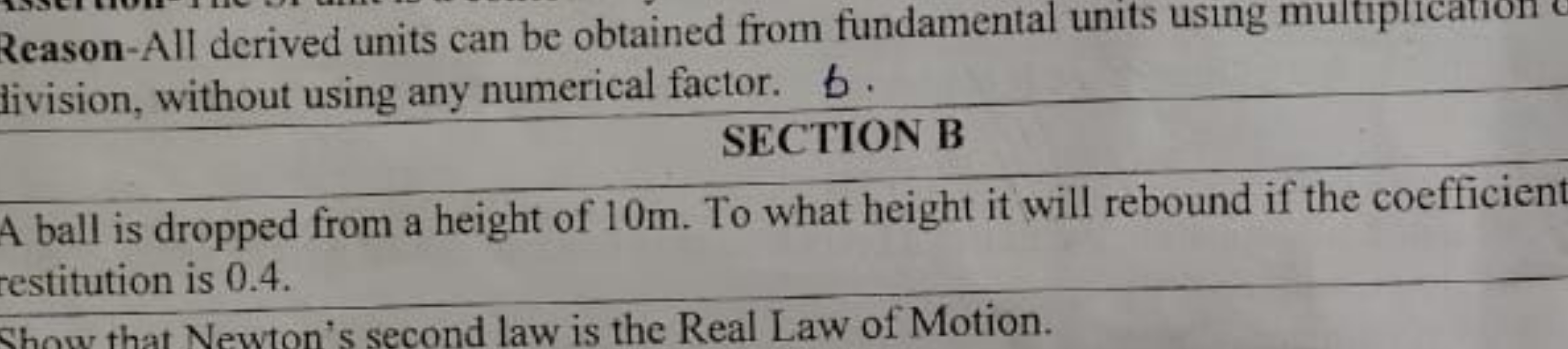 Reason-All derived units can be obtained from fundamental units using 