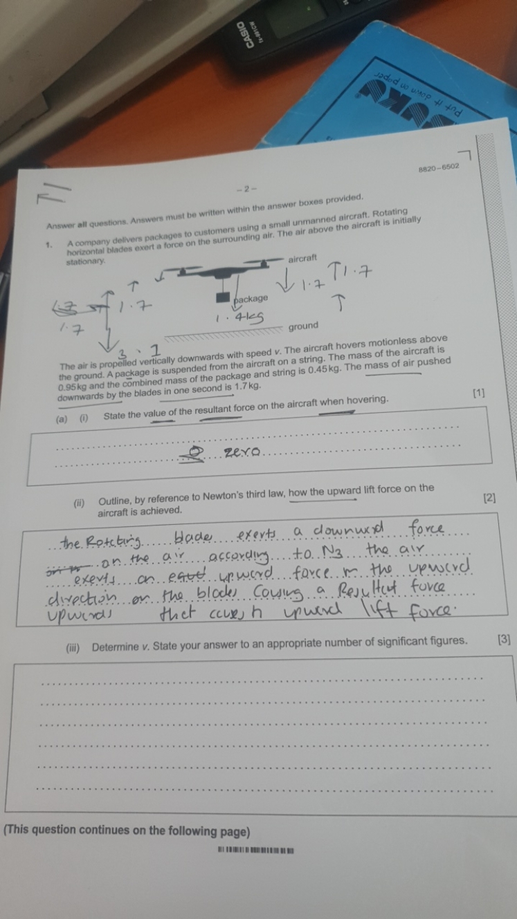 Answer all questions. Answers must be written within the answer boxes 