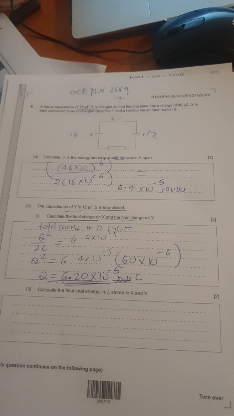 mar it we - 7 nits
1/r
oct NoN 2019
- 13 -

N19/4/PHYSI/HP2/ENG/TZO/XX