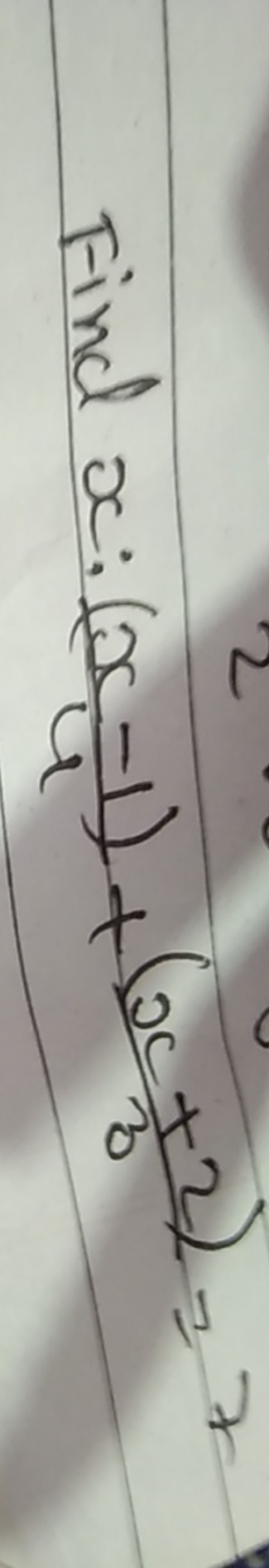 Find x:4(x−1)​+3(x+2)​=7