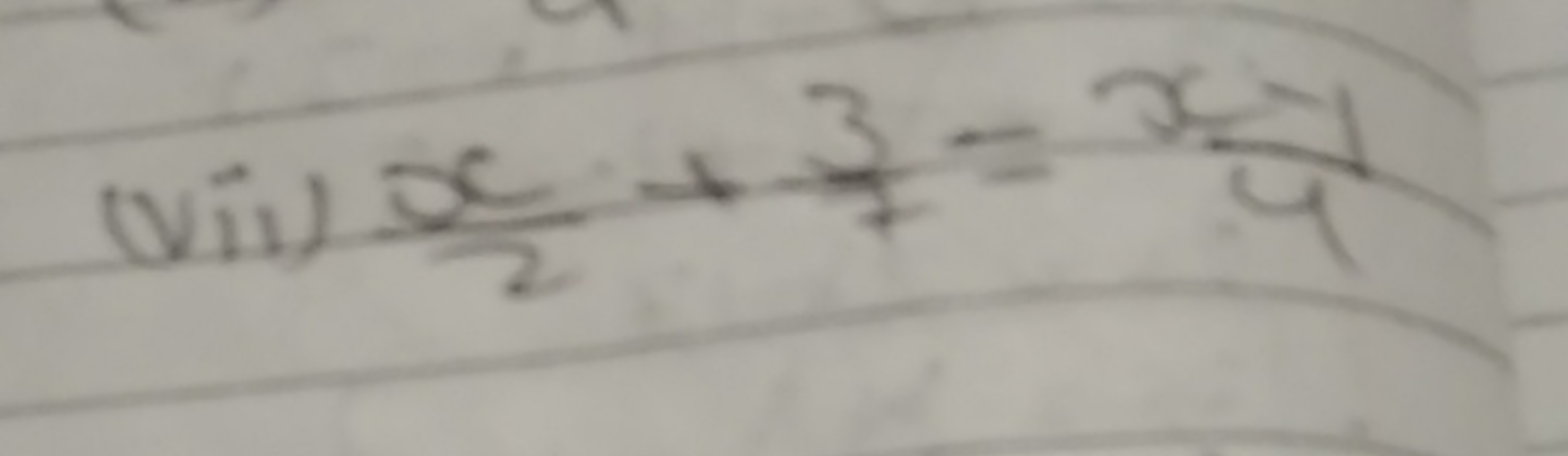 (vii) 2x​+73​=4x​