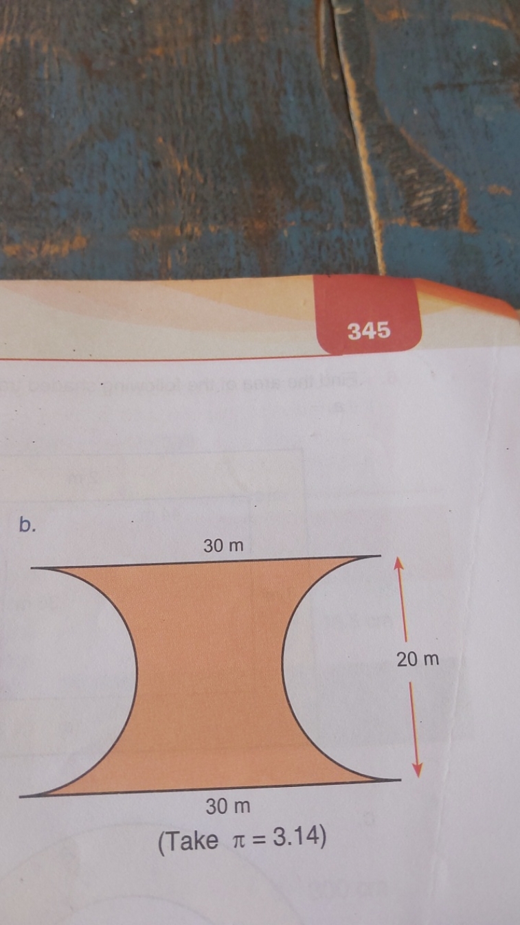 345
b.
(Take π=3.14 )