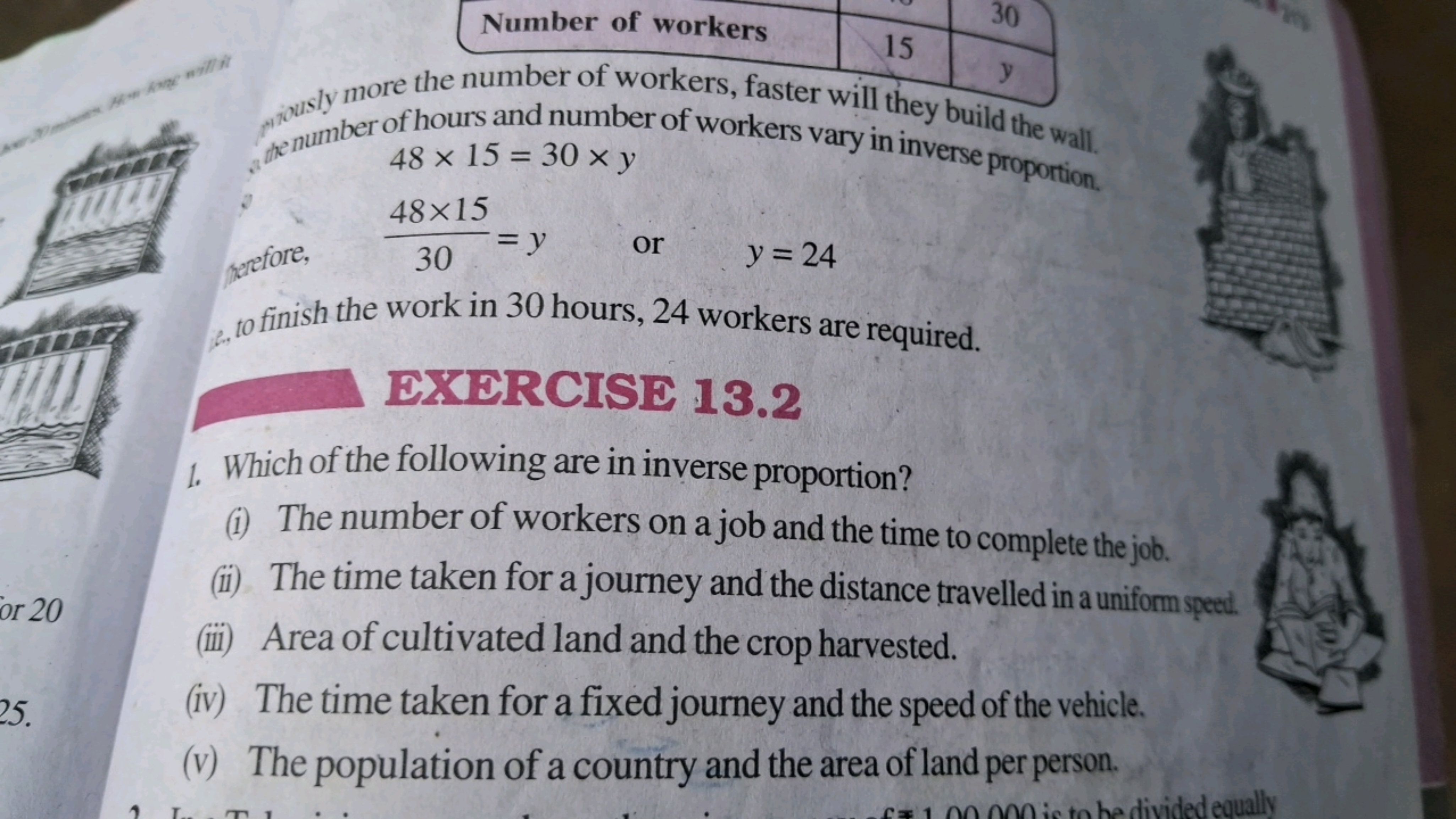 \begin{tabular} { | l | c | c | } 
\hline Number of workers & 15 & y0 