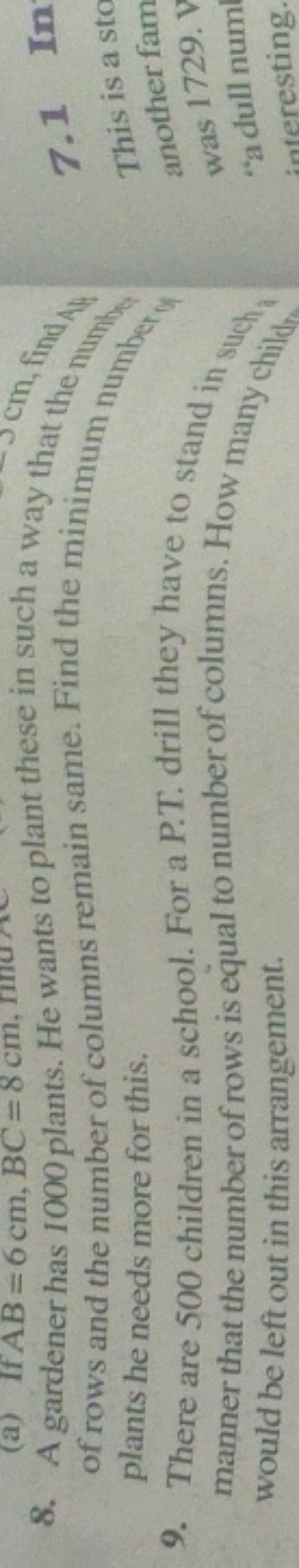 (a) IfAB=6 cm, BC=8 cm, HAC
these in such a way t
o plant these i
8. A