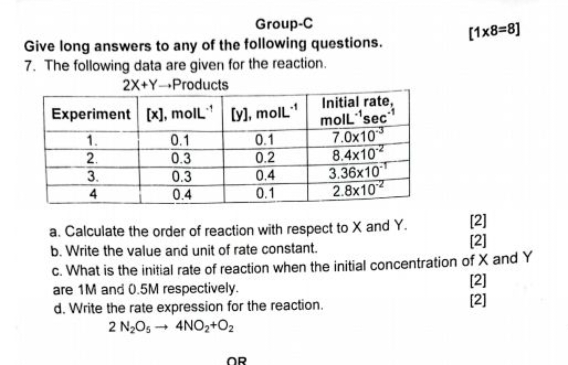 Group-C
Give long answers to any of the following questions.
[1×8=8]
7