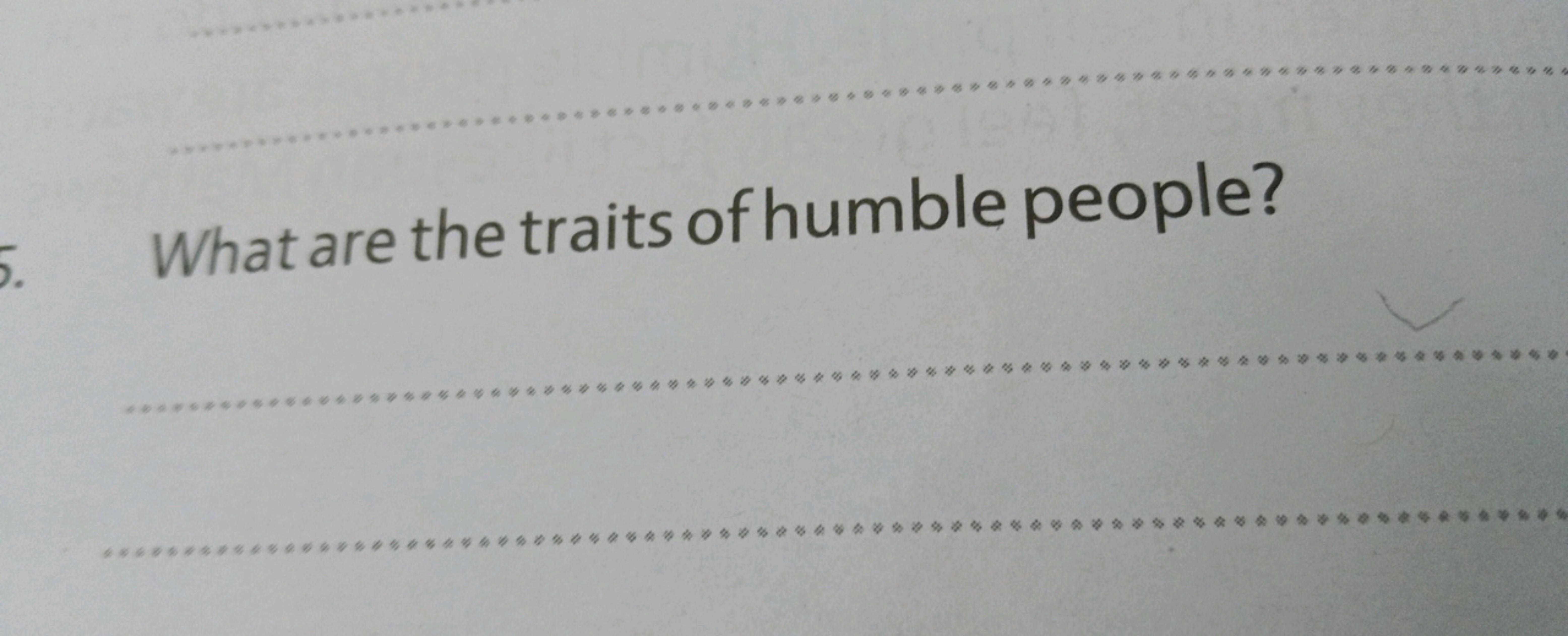 What are the traits of humble people?