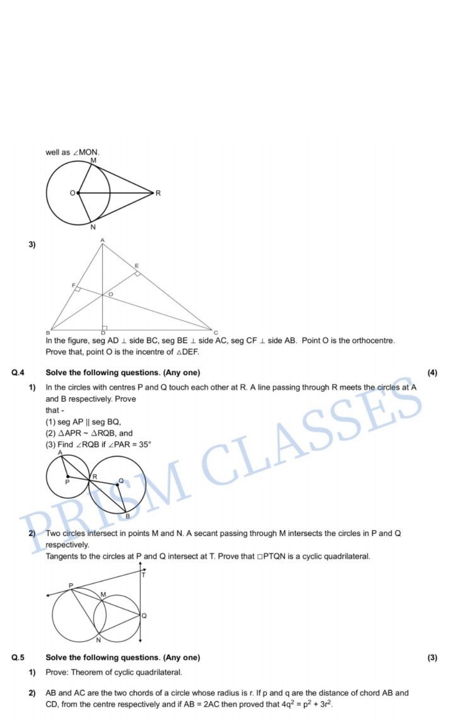 3)

In the figure, seg AD⊥ side BC, seg BE⊥ side AC, seg CF⊥ side AB. 