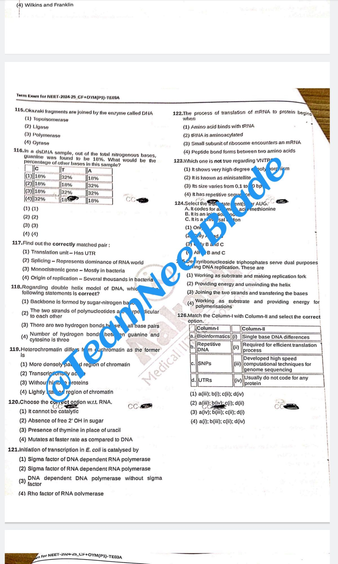 (4) Wilkins and Franklin

Torm Exam for HEEF, 2024-25 CF4OVIA(P1)-TEOA