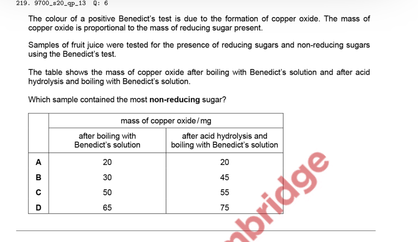 219. 9700_s20_qP_13 Q: 6

The colour of a positive Benedict's test is 