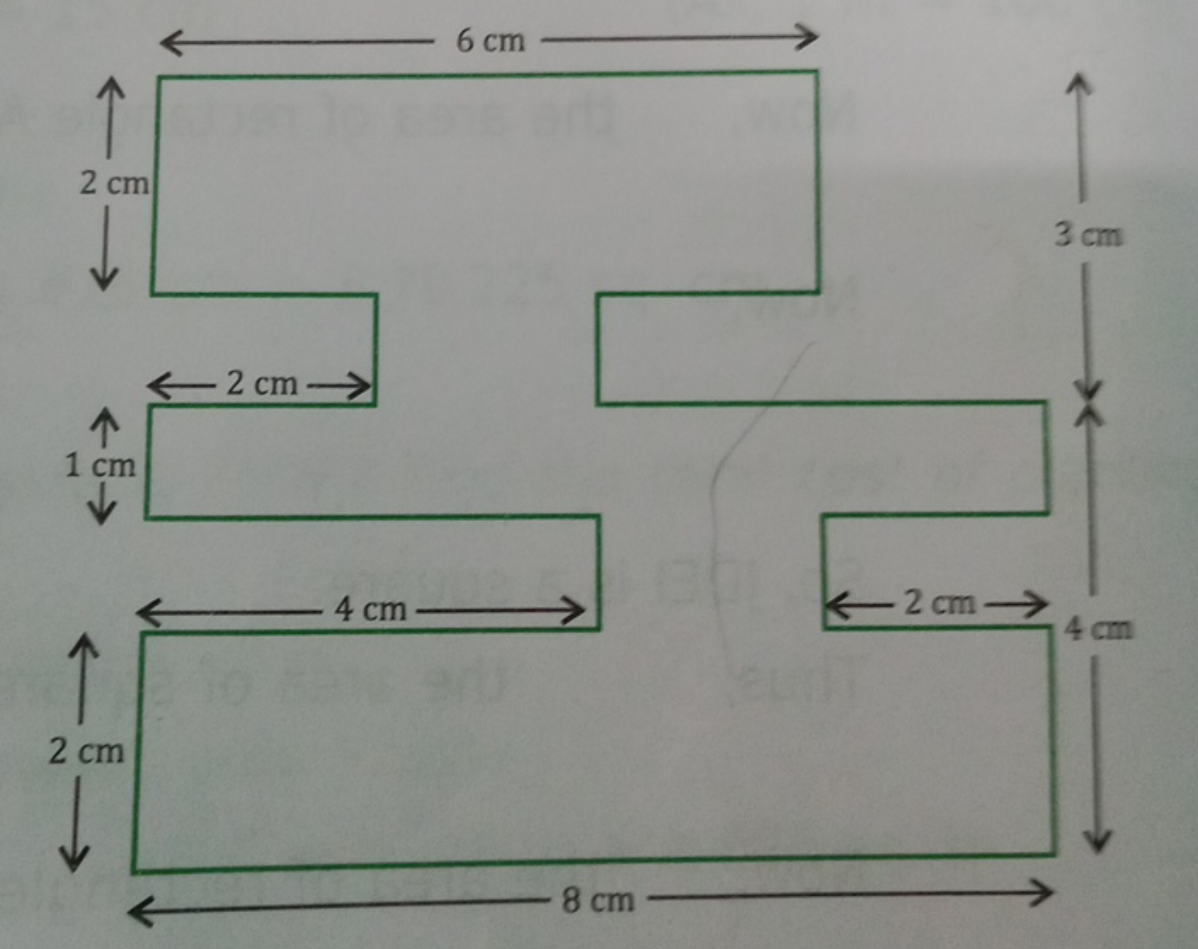 2 cm
1 cm
2 cm->
2 cm
6 cm
3 cm
2 cm→
4 cm
4 cm
8 cm