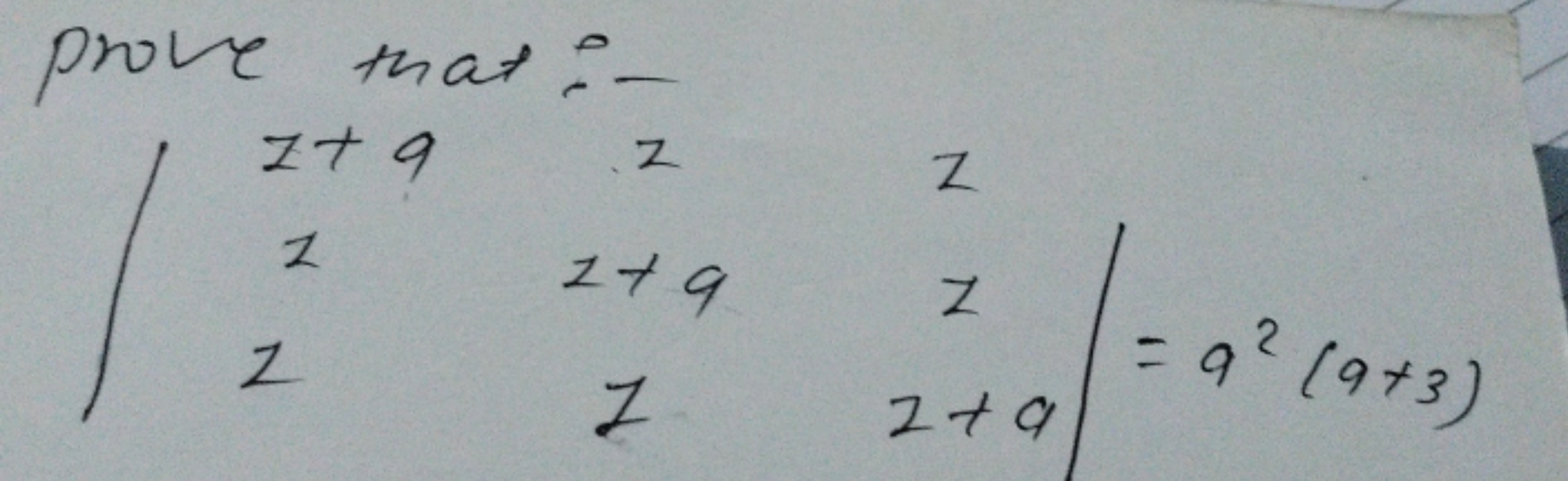 prove that :-
N
1+ 9
N
Z
1+9
N
N N
2+9
= 9² (9+3)