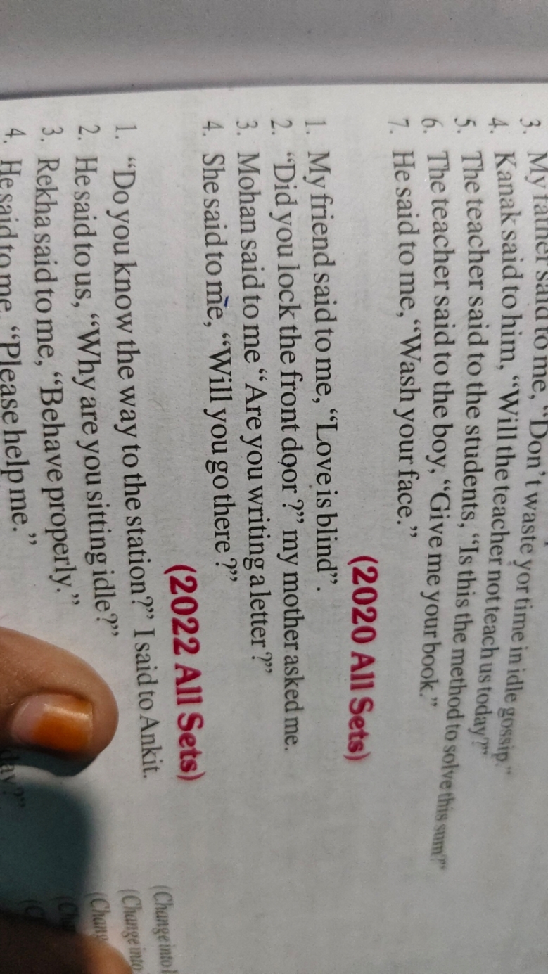 3. My tatner sor time in idle gossip."
4. Kanak said to him, "Will the