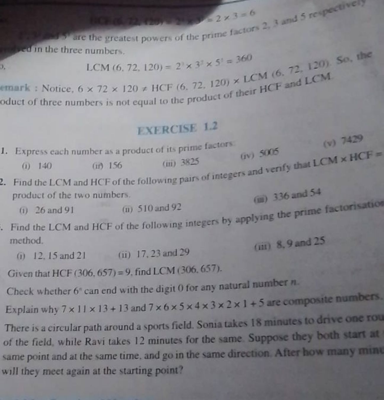 =2×3=6
are the greatest powers of the prime factors 2,3 and 5 respecti