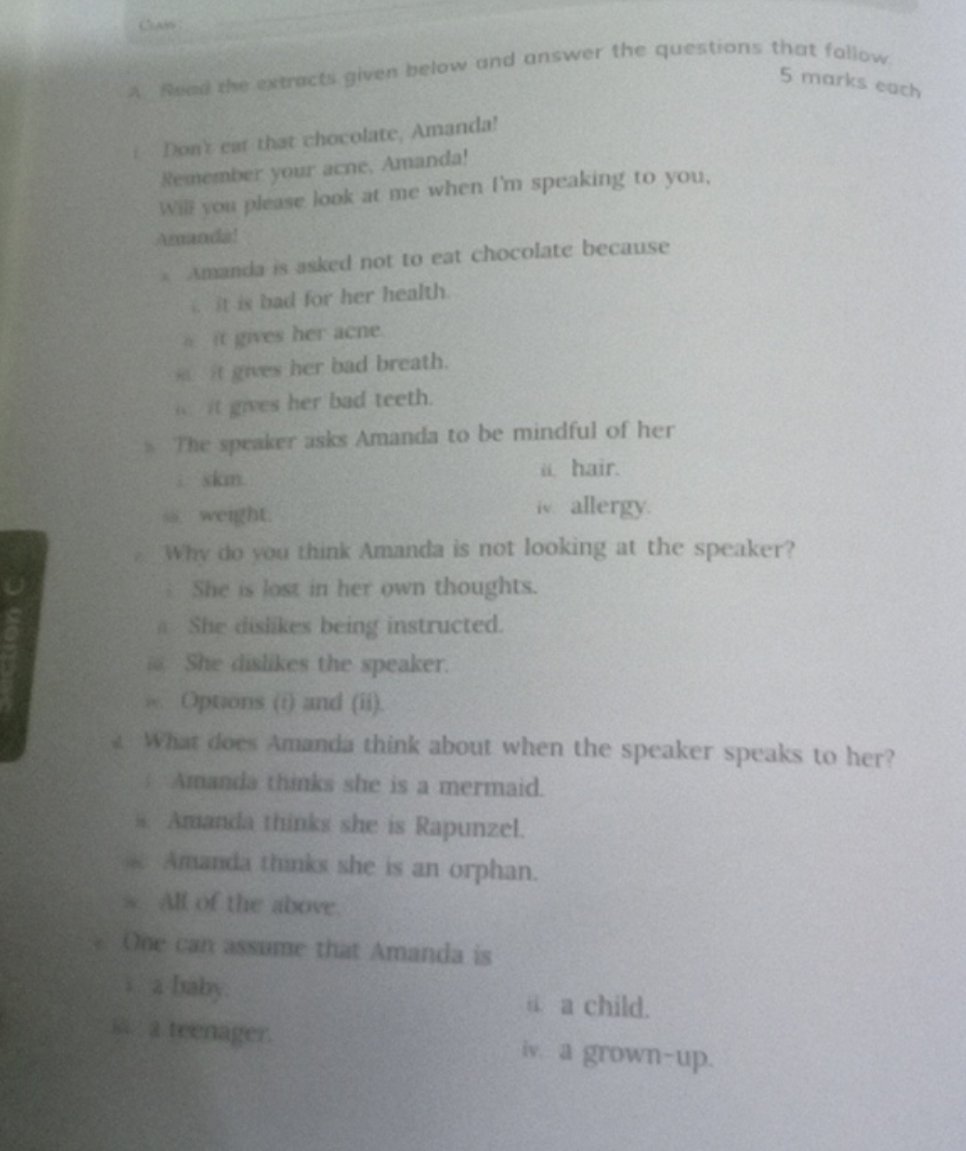 A. Neal the extracts given below and answer the questions that fallow 