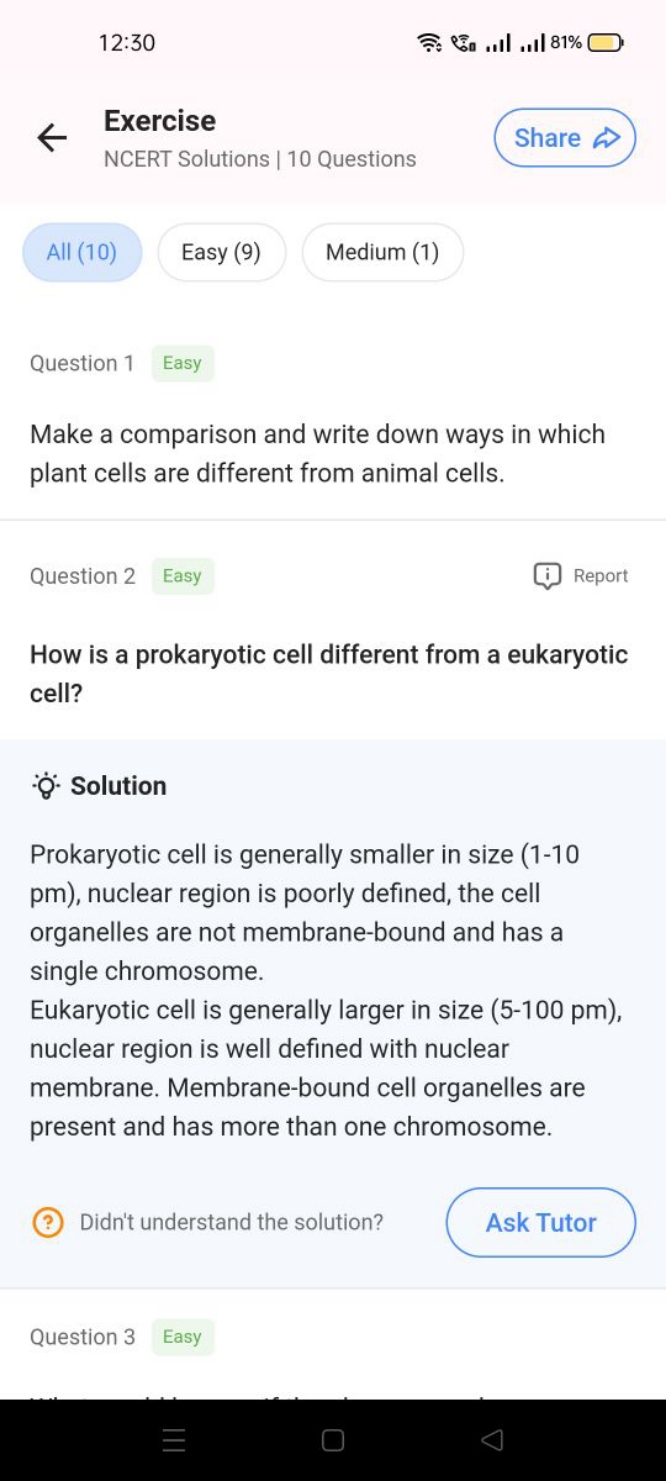 12:30

← Exercise
NCERT Solutions | 10 Questions
Share
All (10)
Easy (