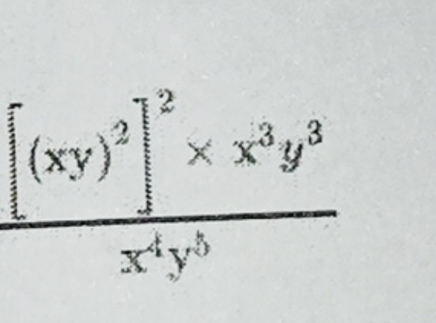 x4y3(xy)2]2×x3y3​