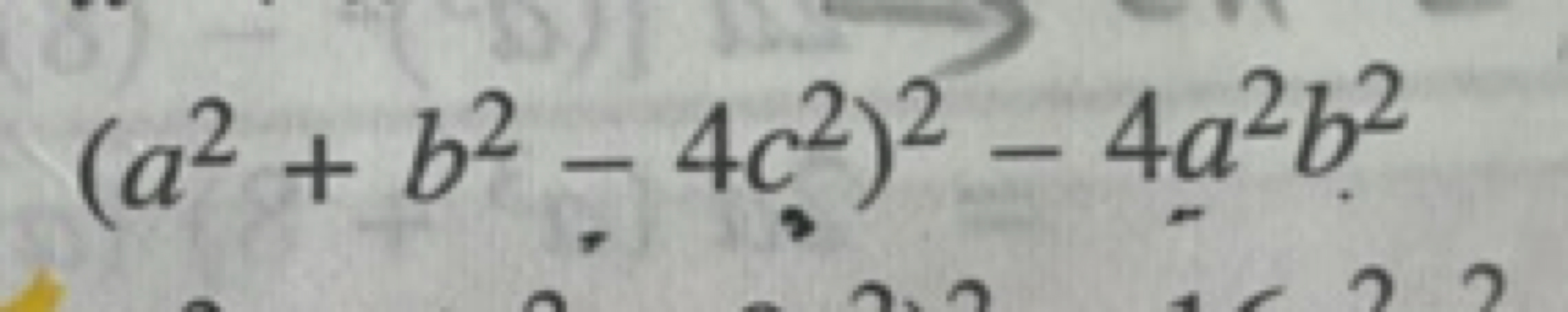 (a2+b2−4c2)2−4a2b2