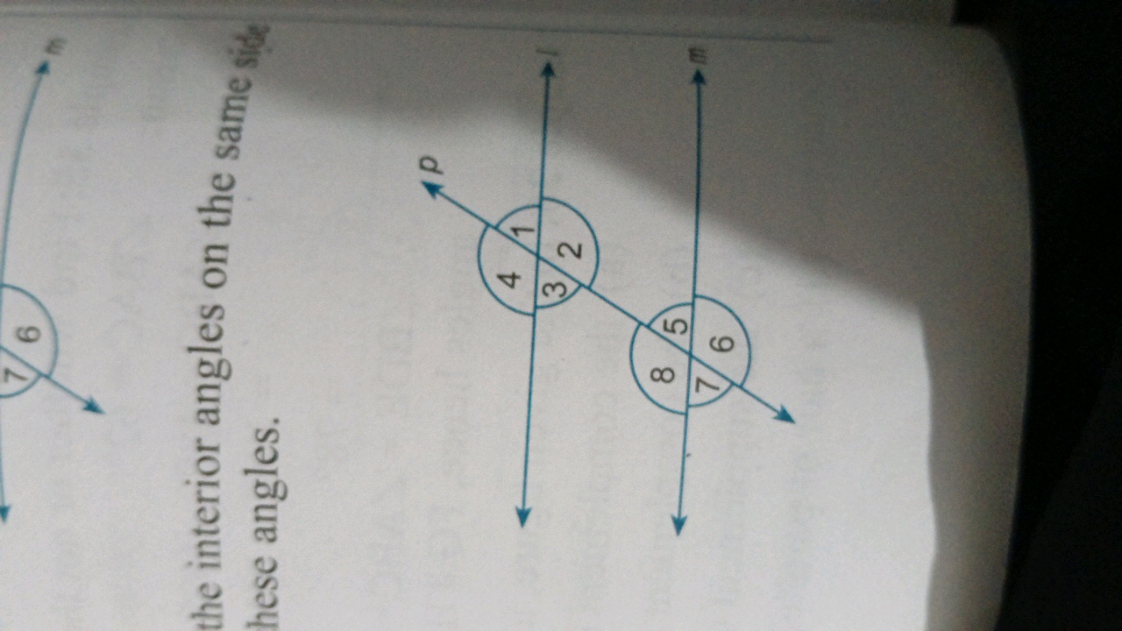 the interior angles on the same sibed hese angles.