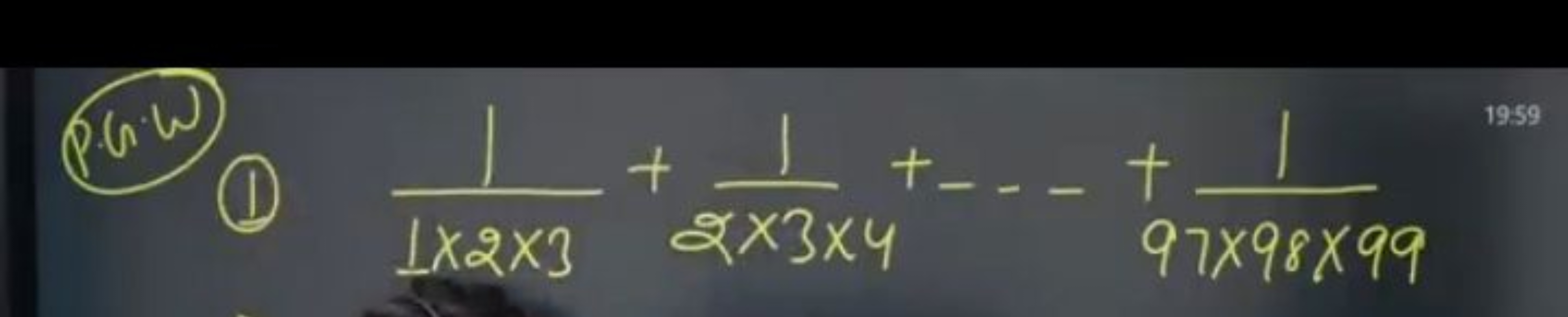 (106) (1) 1×2×31​+2×3×41​+…+97×98×991​