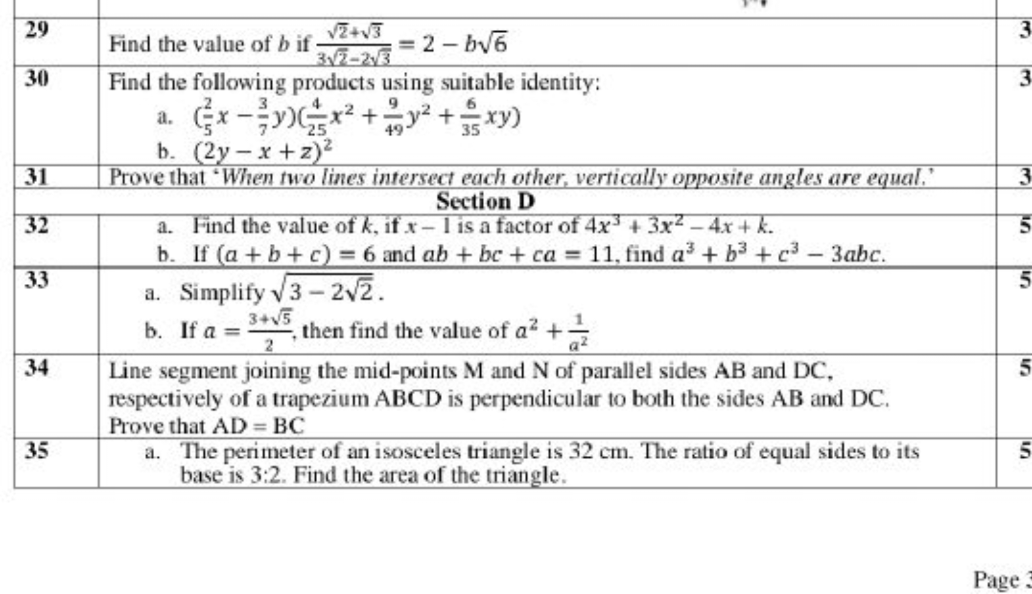 \begin{tabular} { | c | c | c | } 
\hline 29 & \begin{tabular} { l } 
