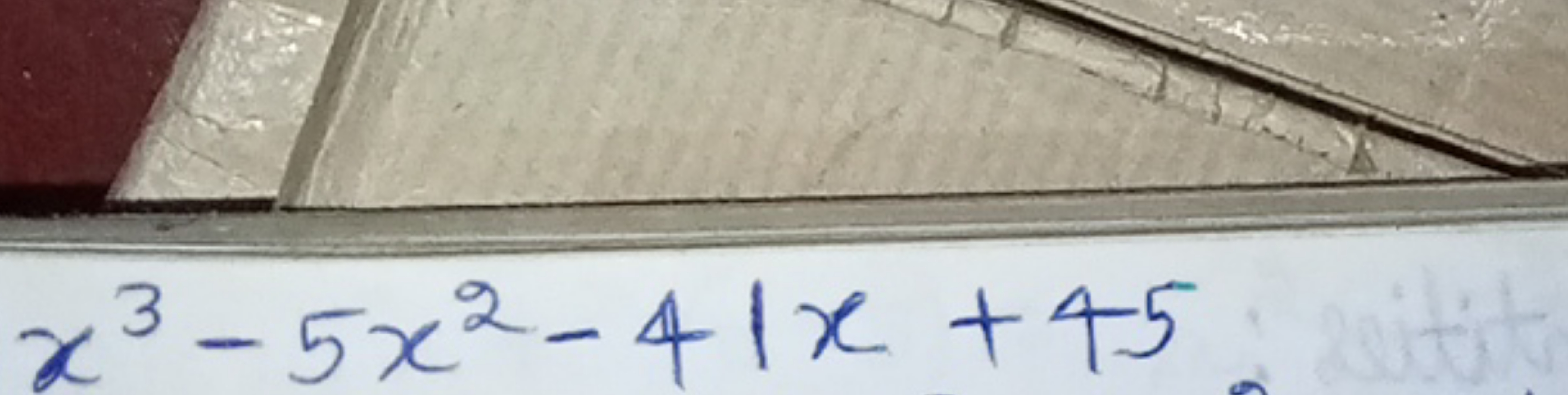 x3−5x2−41x+45