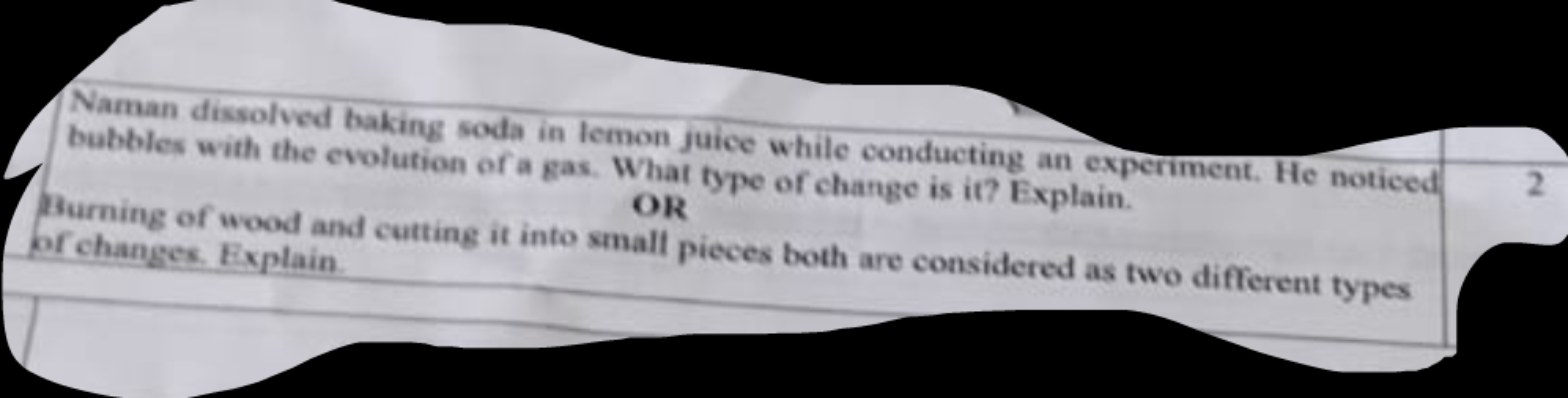 Naman dissolved baking soda in lemon juice while conducting an experim