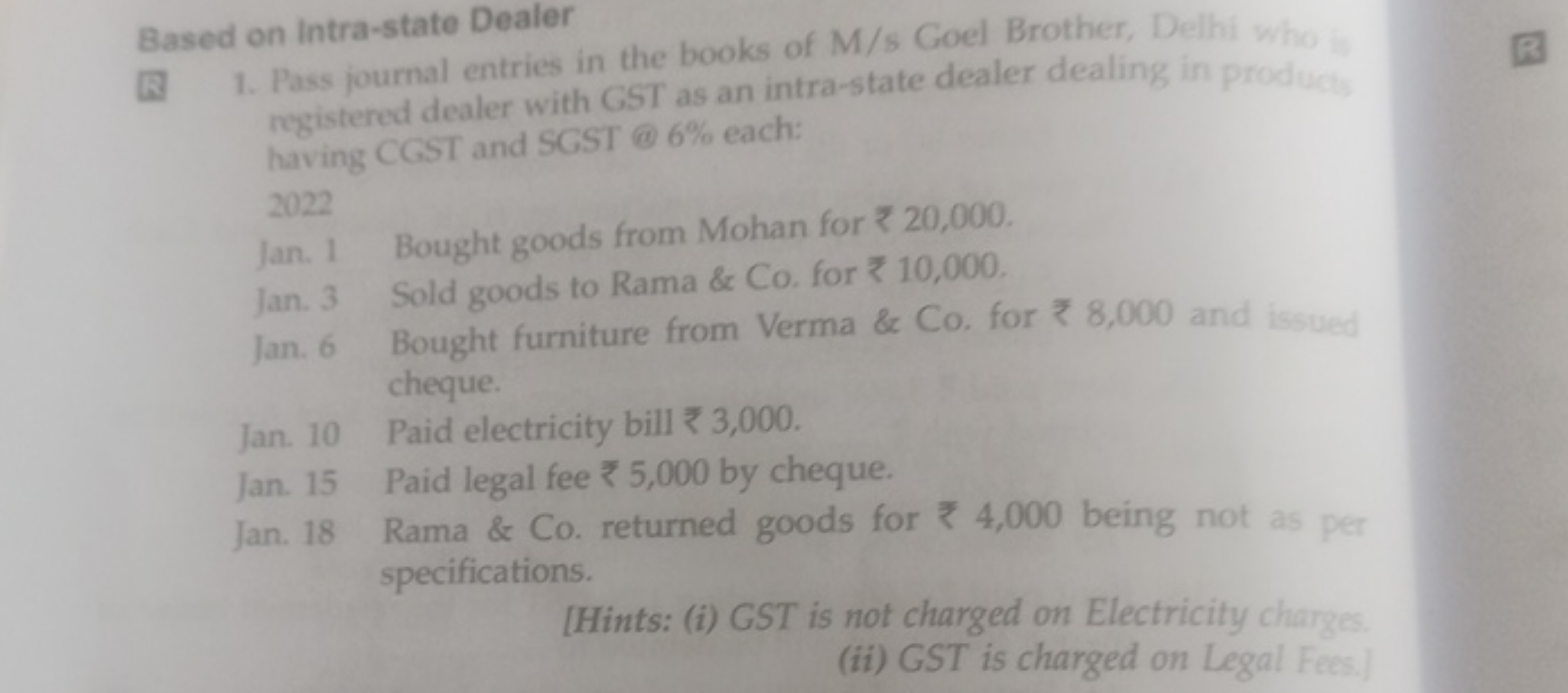 Based on Intra-state Dealer mogistered dealer with GST as an intra-sta