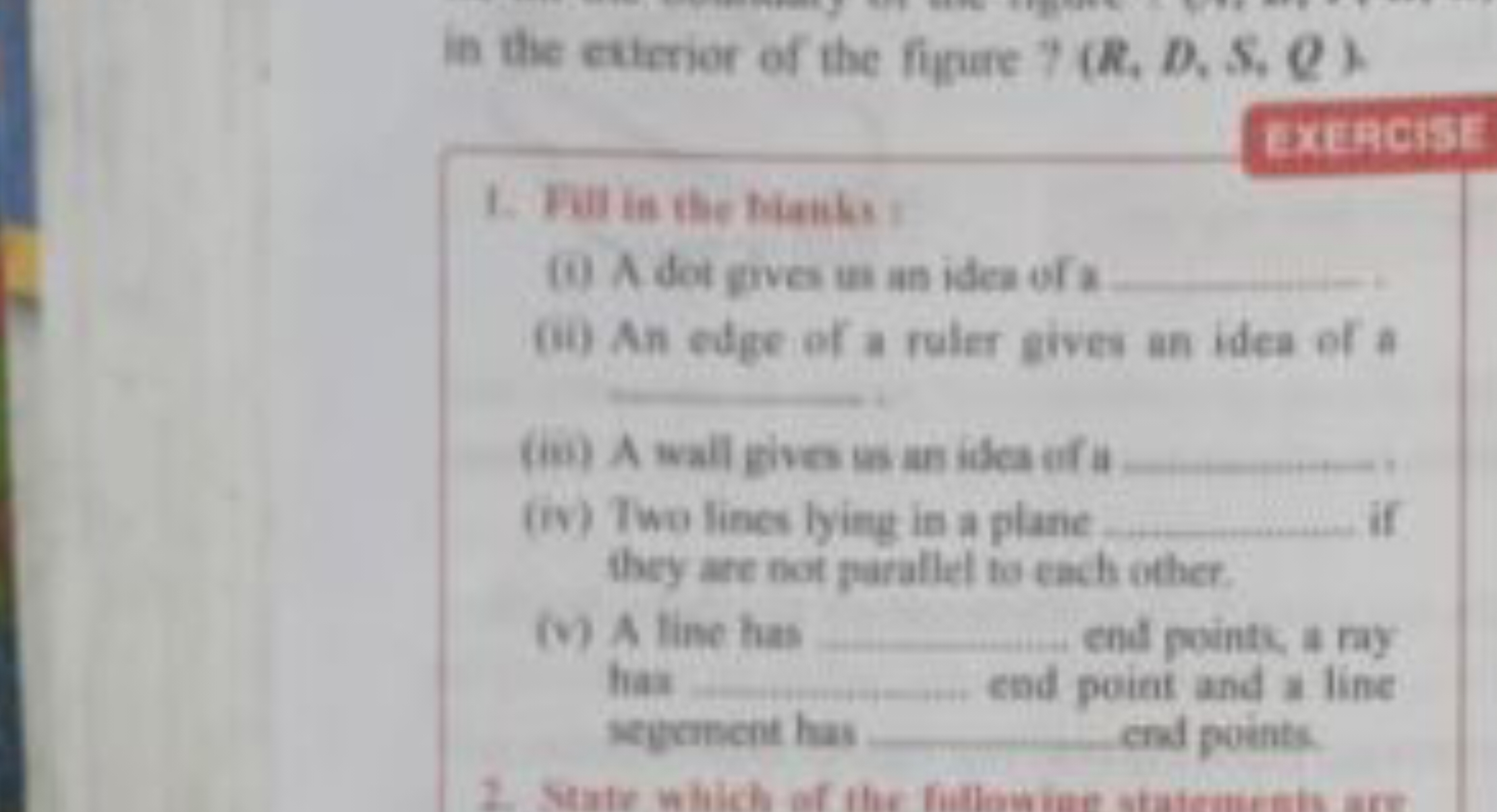 in the exterior of the figure ?(R,D,S,Q)
Cation:
1. Fill in the tanks!