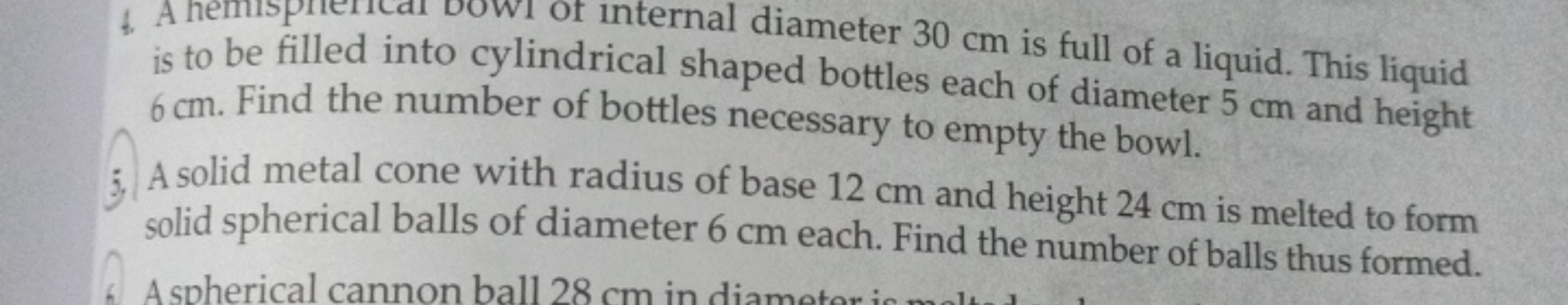 is to be filled into cylindrical diameter 30 cm is full of a liquid. T