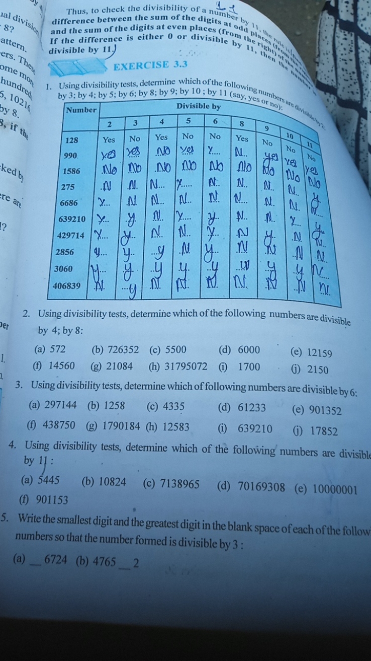 Thus, to check the divisibility of a number by difference between the 