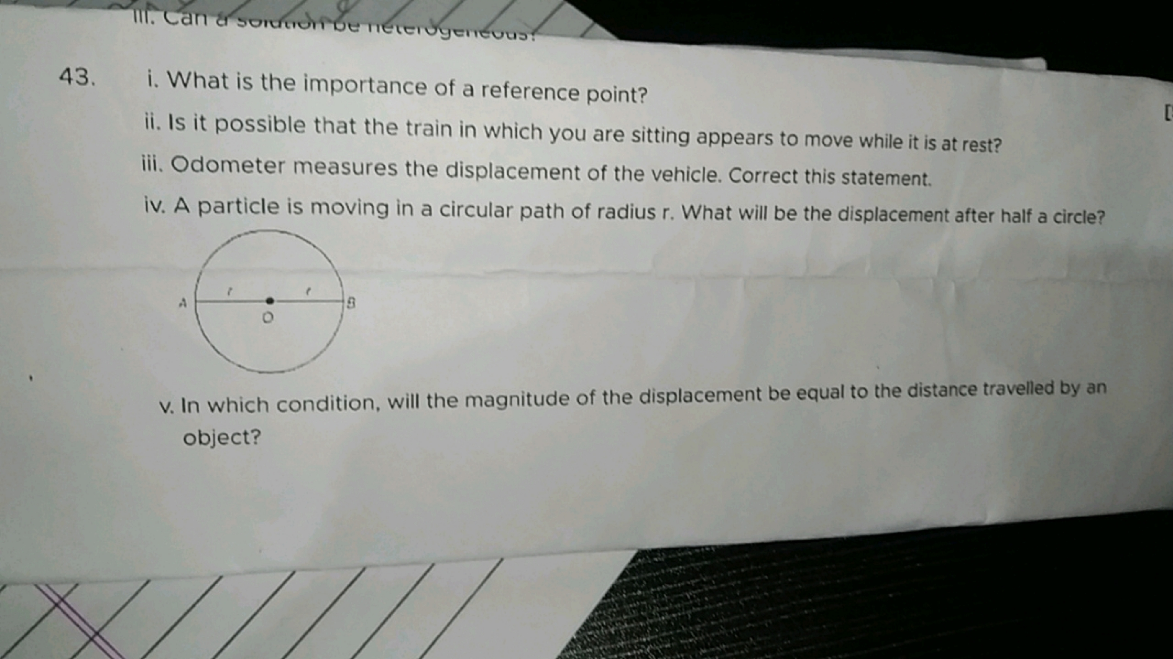 III. Can a solution be neterogeneous
43. i. What is the importance of 