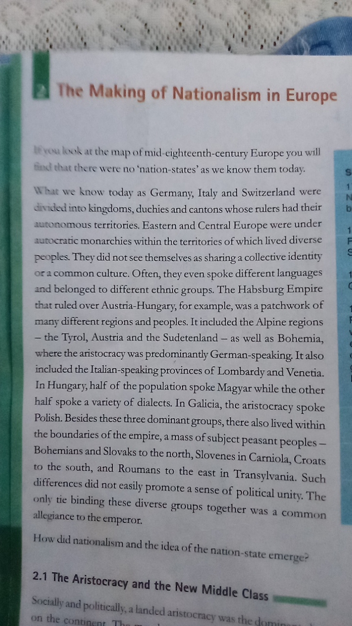 The Making of Nationalism in Europe

Wivou lo oh at the map of mid-eig