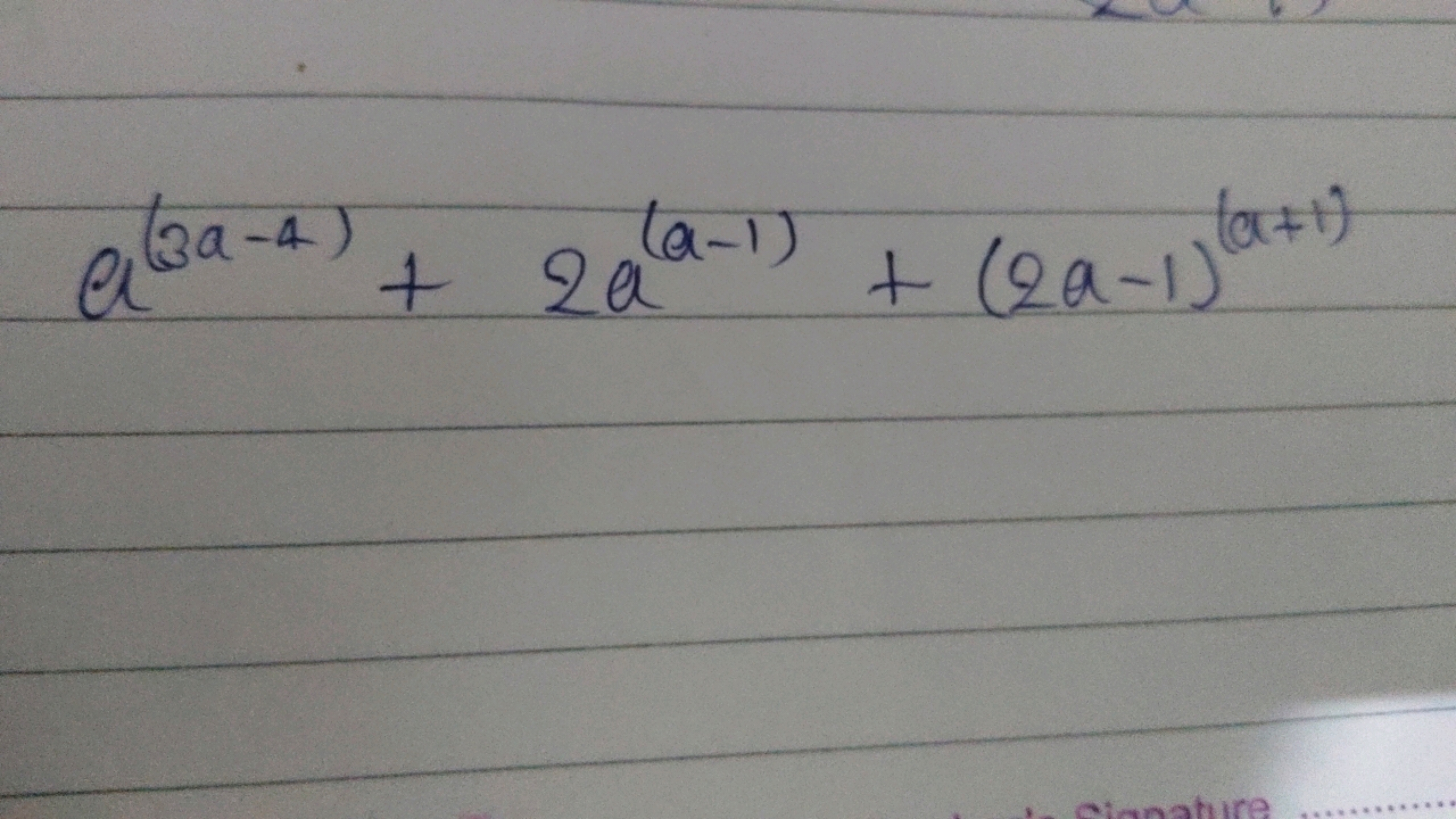 al(39-4) + 20 (2-1) + (2-1)(0+1)
Cianature