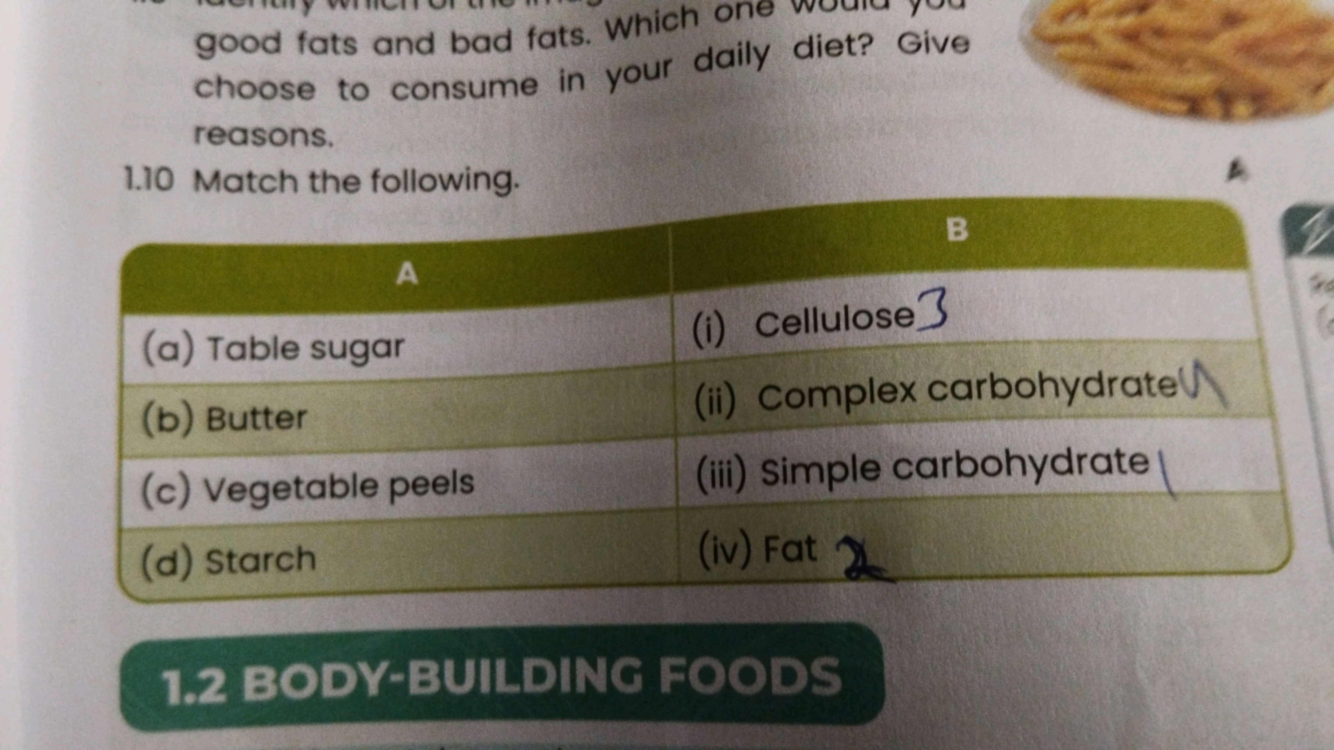 good fats and bad fats. Which one
choose to consume in your daily diet