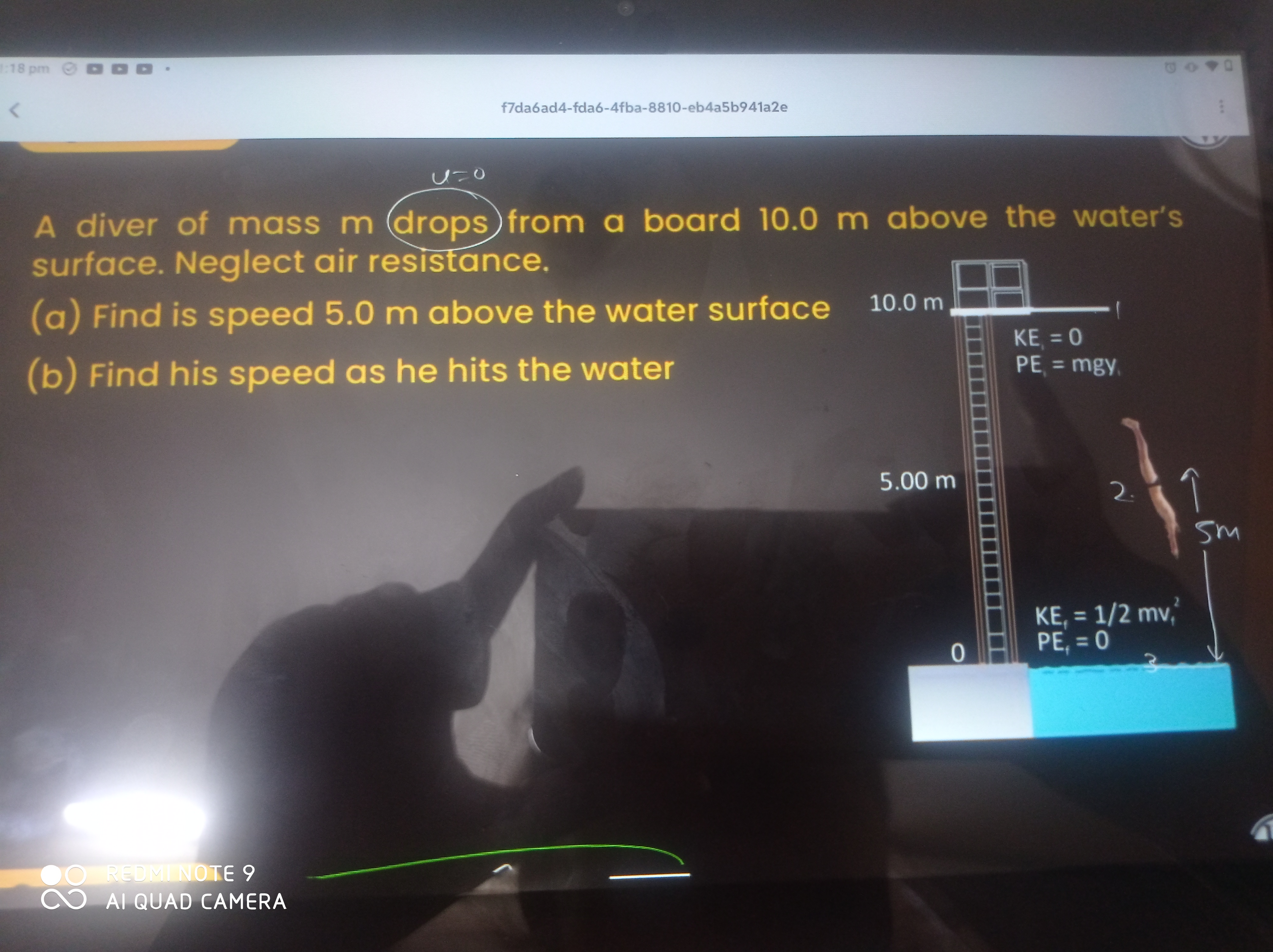 f7da6ad4-fda6-4fba-8810-eb4a5b941a2e

A diver of mass m drops from a b