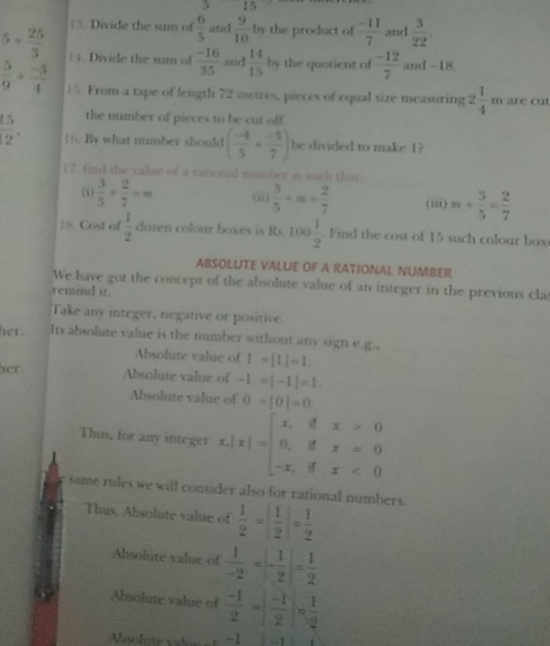 5,325​ 95​+1−3​
15
2
ber.
ict.
ABSOLUTE VALUE OF A RATIONAL NUMBER rem