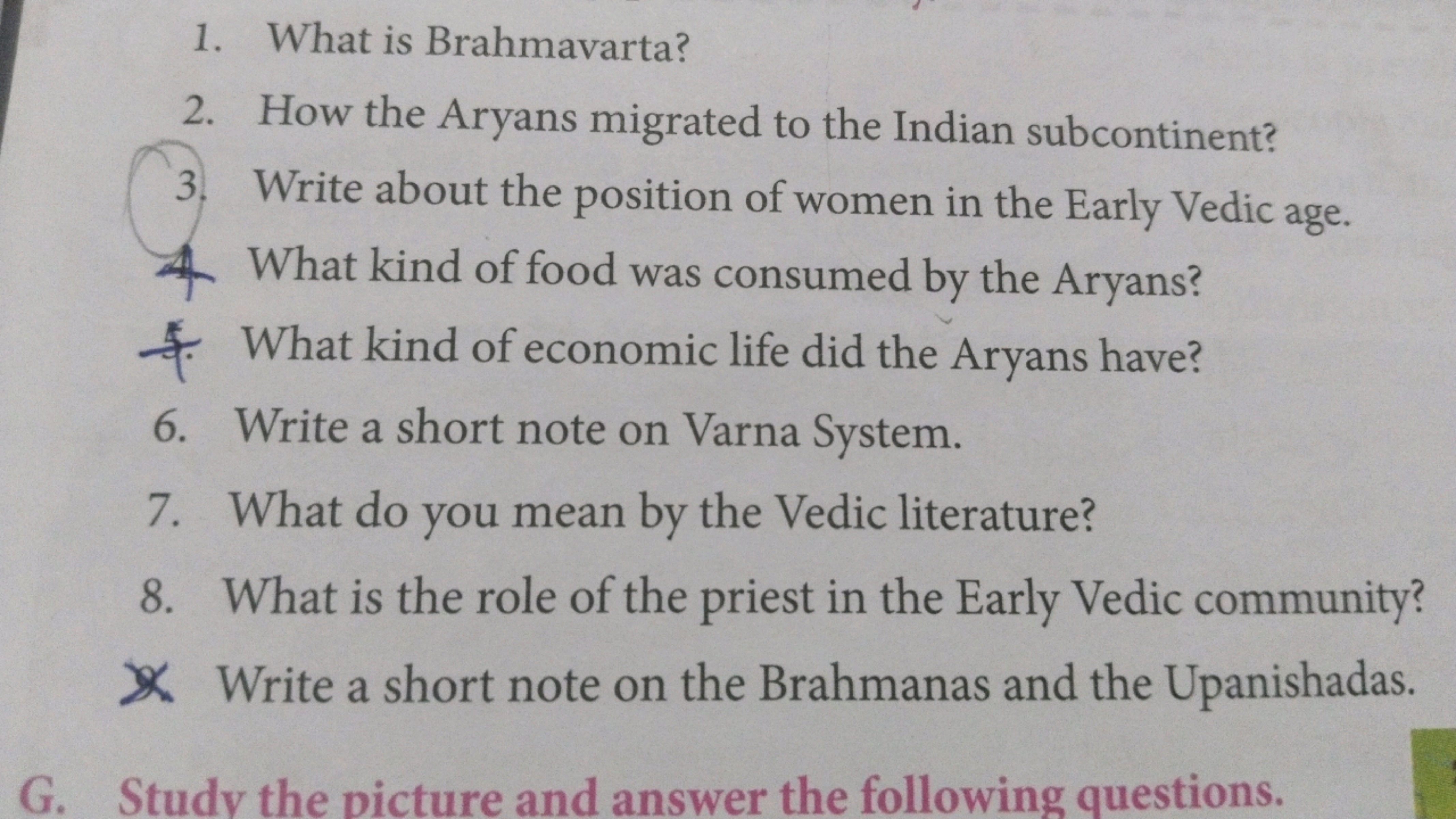 1. What is Brahmavarta?
2. How the Aryans migrated to the Indian subco