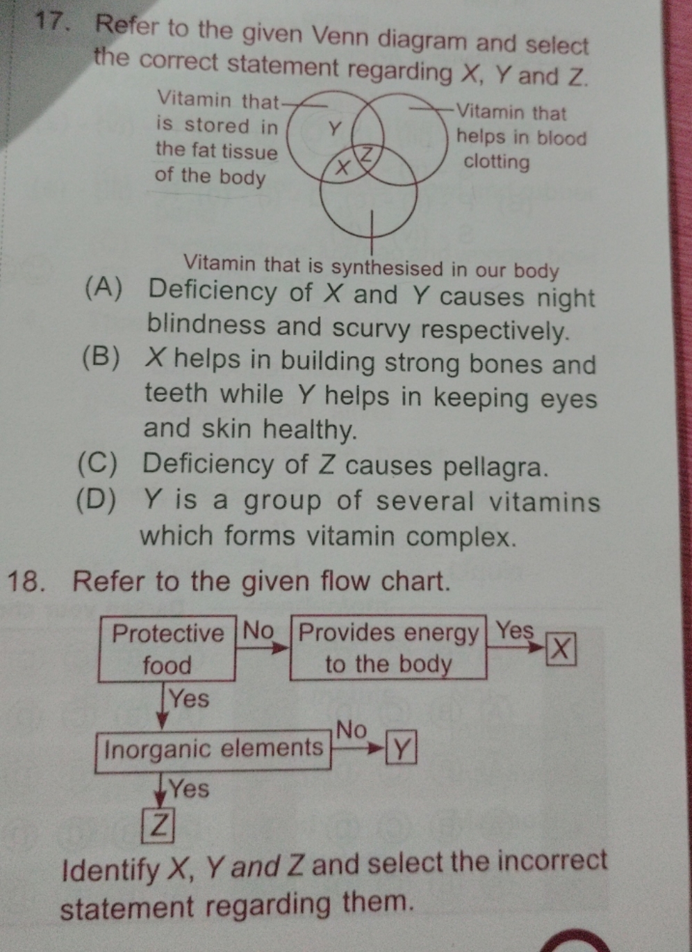 17. Refer to the given Venn diagram and select the correct statement r