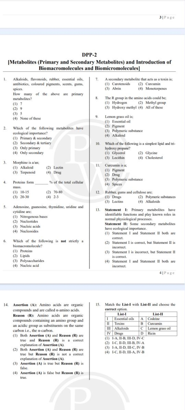 3∣Page

DPP-2
[Metabolites (Primary and Secondary Metabolites) and Int