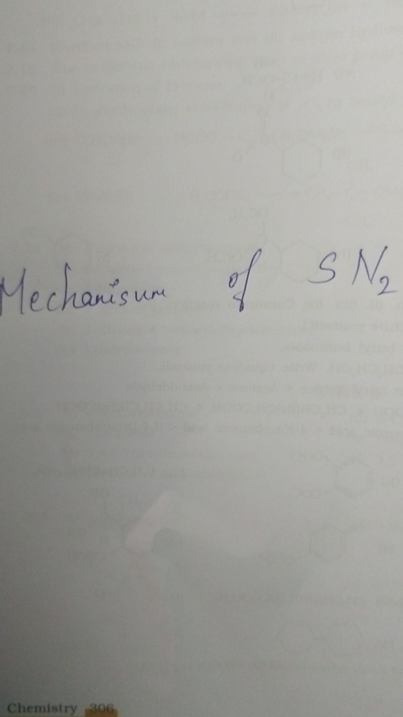 Mechanisum of SN2​