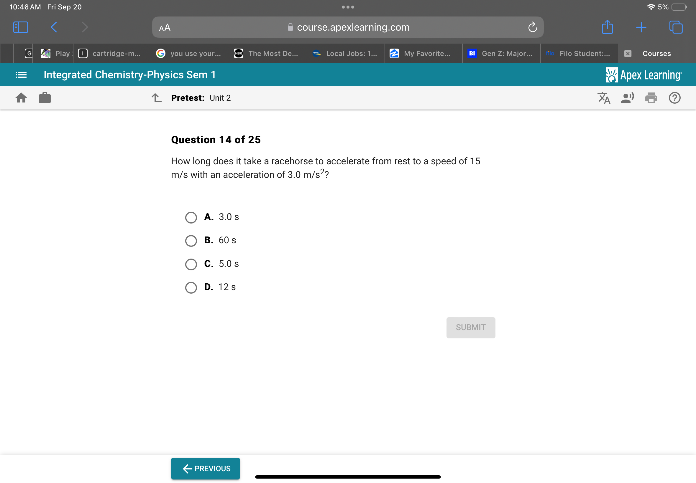 10:46 AM Fri Sep 20
5%
AA
course.apexlearning.com
Play
cartridge-m...
