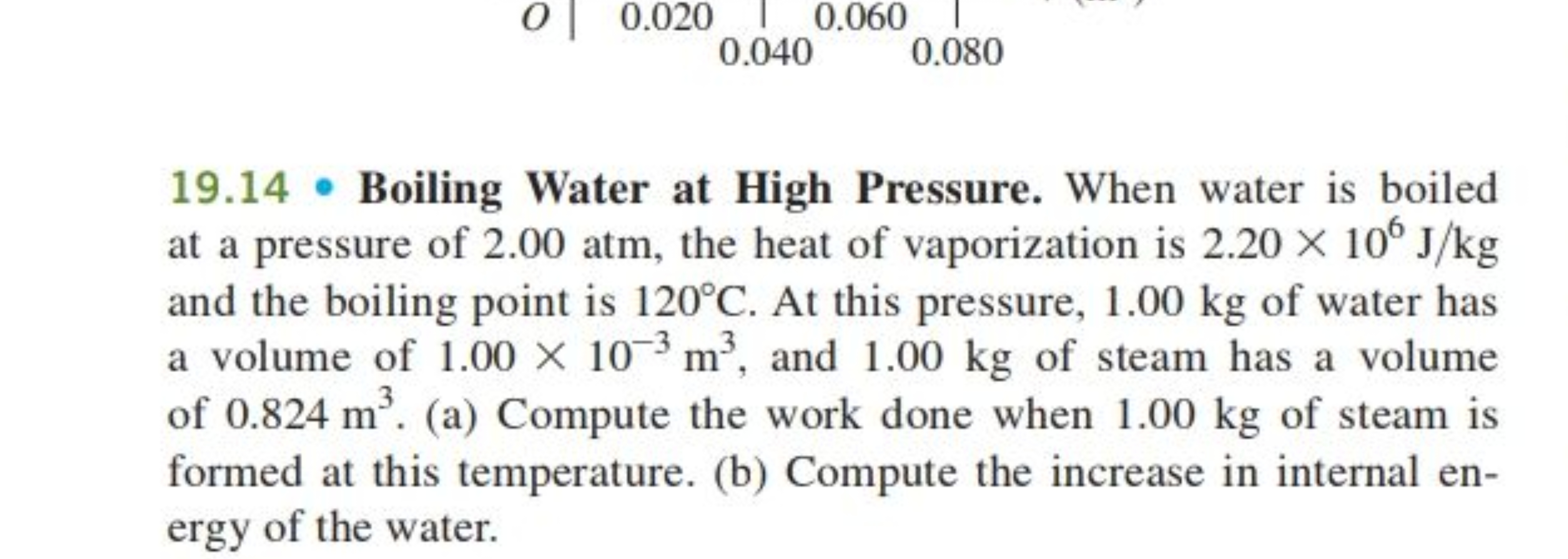 19.14 - Boiling Water at High Pressure. When water is boiled at a pres