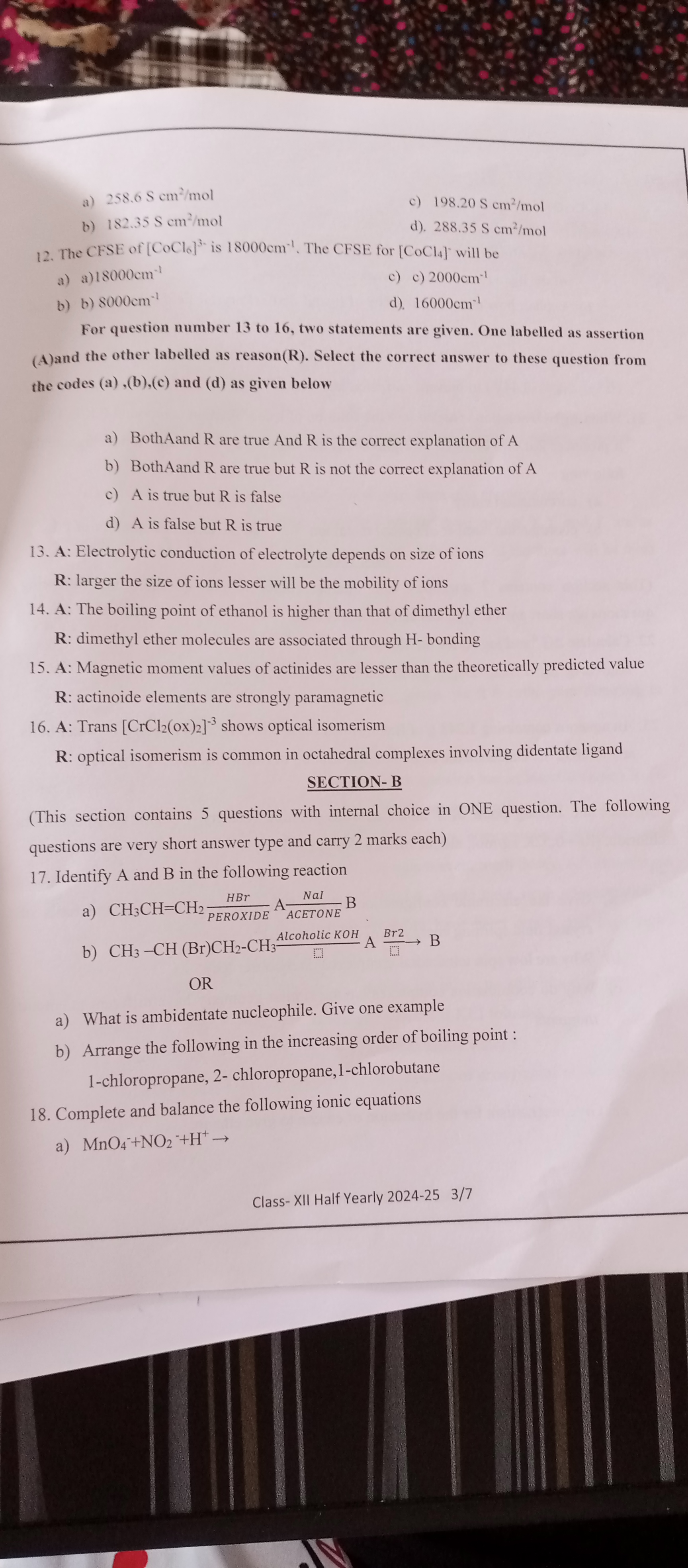 a) 258.6 S cm2/mol
c) 198.20 S cm2/mol
b) 182.35 S cm2/mol
d). 288.35 