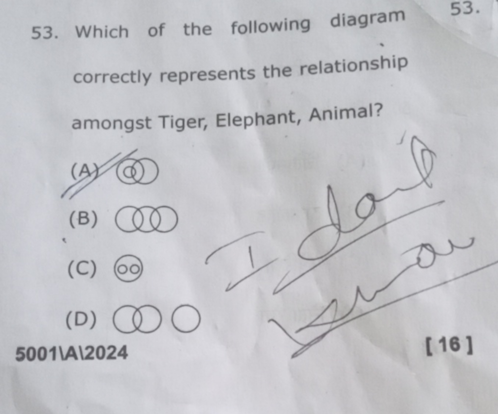 53. Which of the following diagram
53.
correctly represents the relati