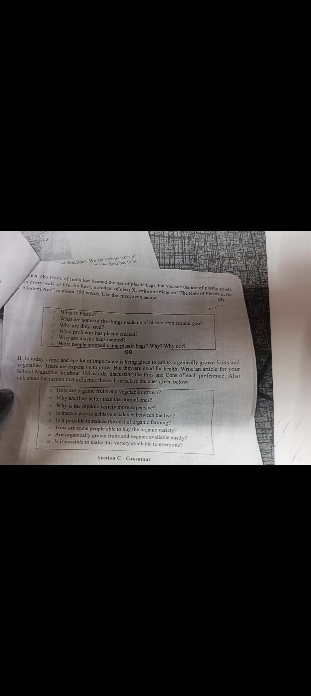 D
-functions. We eat various types of
the food has to be
6A The Govt. 