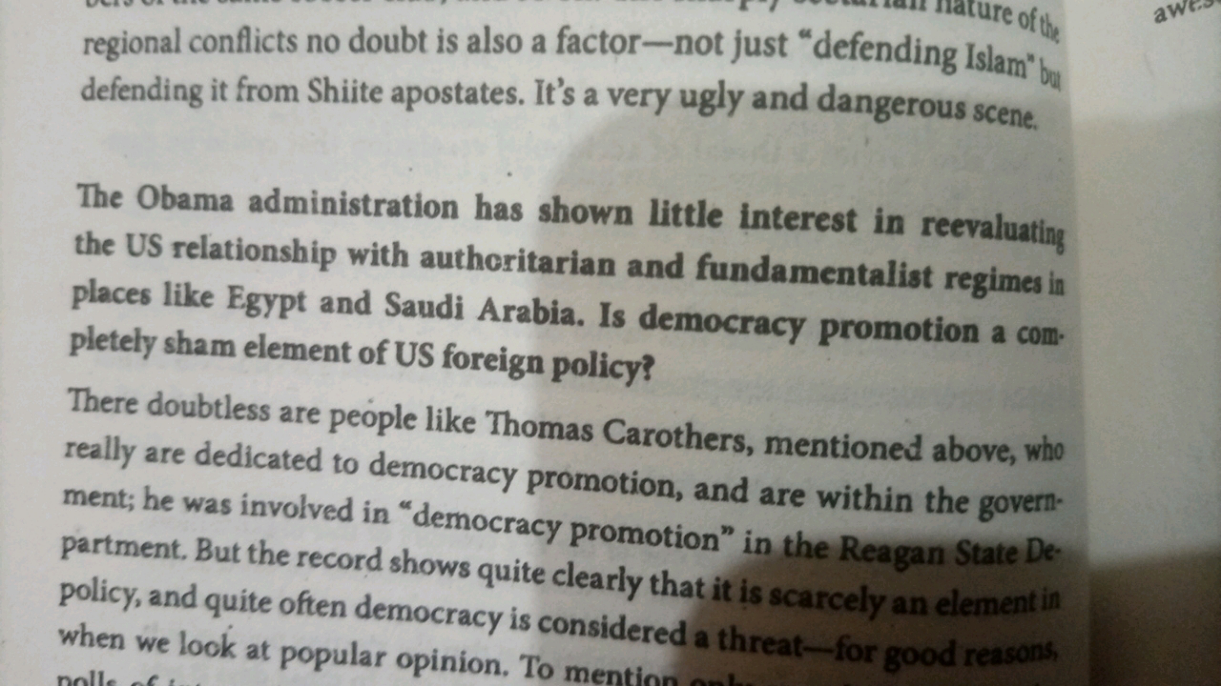 regional conflicts no doubt is also a factor-not just "defending Islam