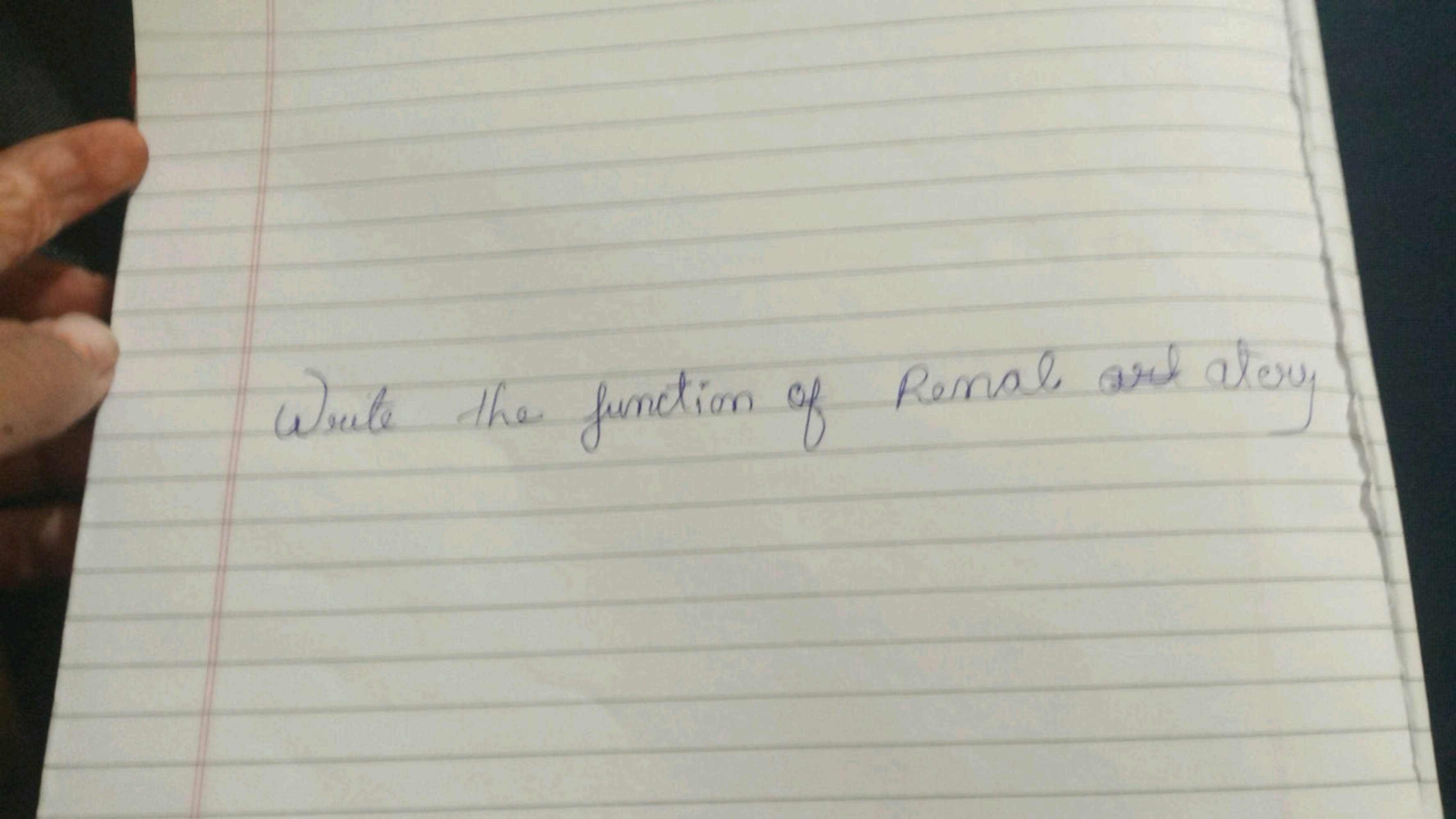 Write the function of Renal art atery