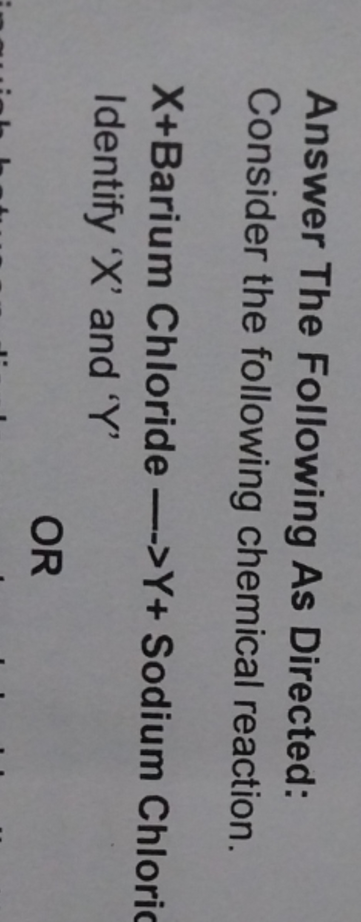 Answer The Following As Directed: Consider the following chemical reac