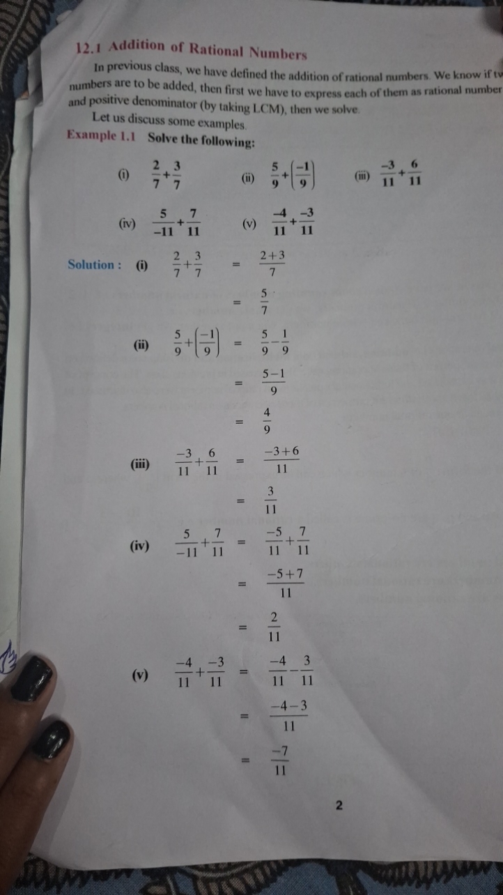 12.1 Addition of Rational Numbers

In previous class, we have defined 